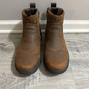 Skechers Extra Wide Fit Air Cooled Memory Foam Zip Up Boots. Men’s Size 9.5